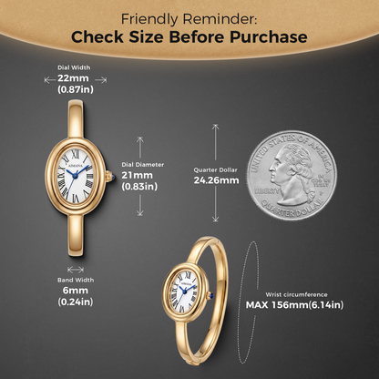 women's gloss gold watch