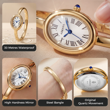 women's gloss gold watch